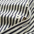 Casual Japanese Style Long Sleeve Striped Pocket Shirt Men'S Fashion Loose Fit Spring Autumn High End Feeling Top Men'S Wear