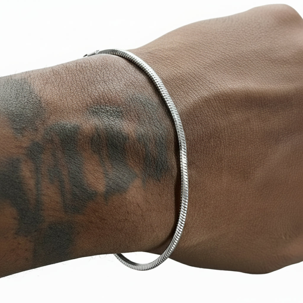 925 Sterling Silver 3Mm Snake Chain Bracelet for Men Women Punk Hip Hop Bracelet Fashion Party Jewelry Wholesale 16-23Cm