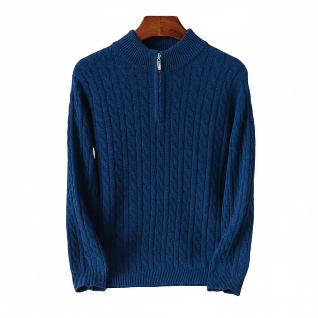 Loose Thickened Cashmere Sweater Crew Neck Pullover Knittedwear for Middle-Aged Men Autumn Winter Sporty Style Casual Wear